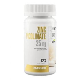 Maxler Zinc Picolinate 25 мг 120 капсул Цинк Пиколинат 